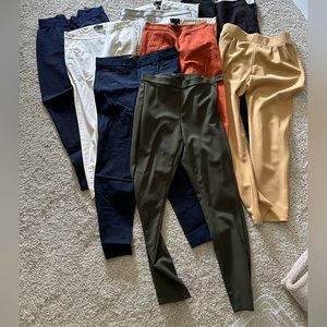 Lot of J. Crew and Banana Republic dress pants!